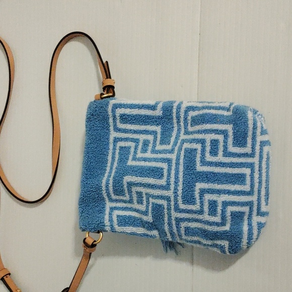 Tory Burch Towel Phone Blue  Crossbody - Picture 5 of 9